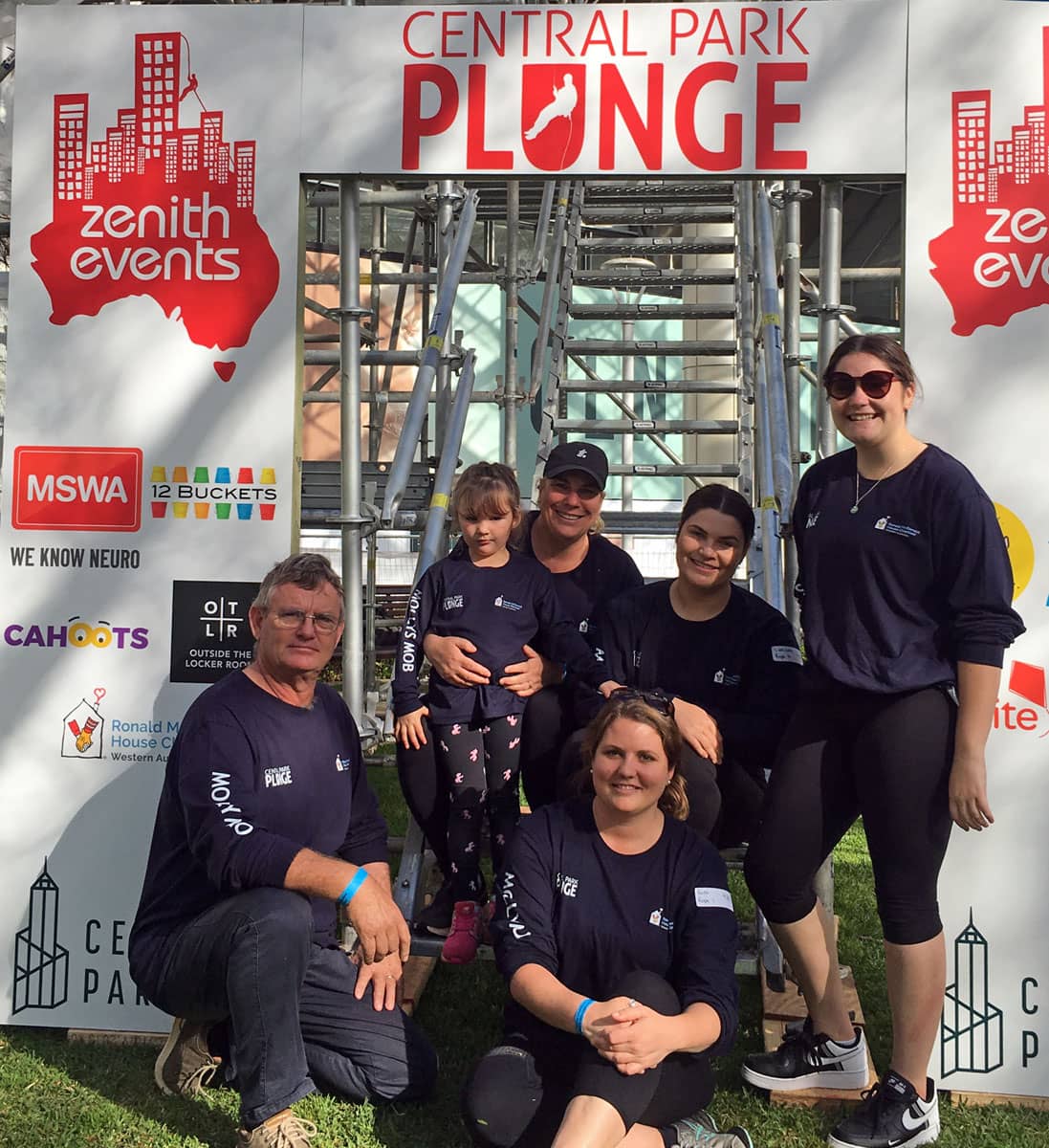 Annesley Family in 2020 Think Water Broome Team for the Central Park Plunge